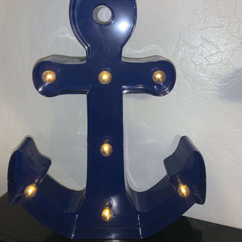 Blue anchor decor